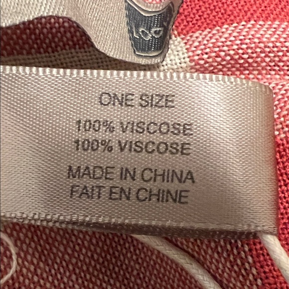 NWT Star Patterned Red White and Blue Scarf - Picture 4 of 10